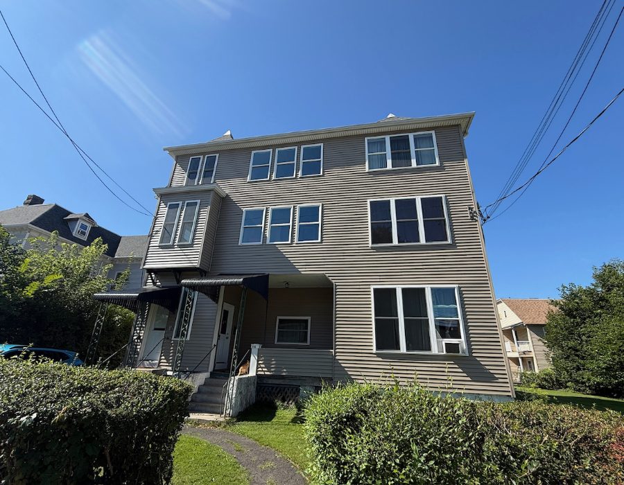 Three-story multi-family residence assessed for storm damage